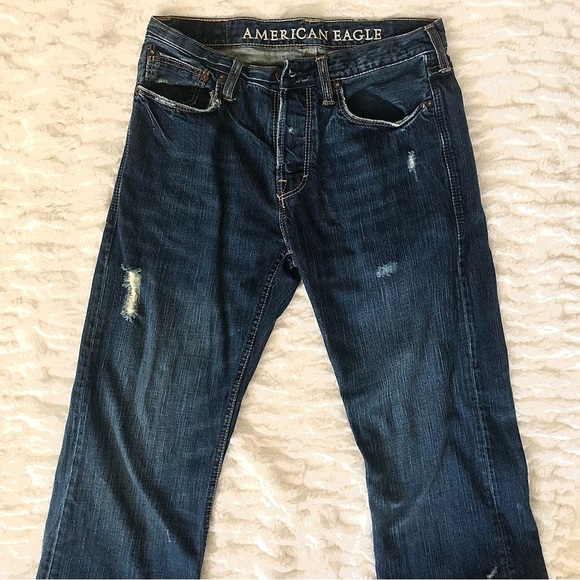AMERICAN EAGLE Lowrise Bootcut Jeans, Size 4 - Picture 3 of 3